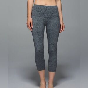 Lululemon Wunder Under Crop II *Full On Luon (Rolldown)